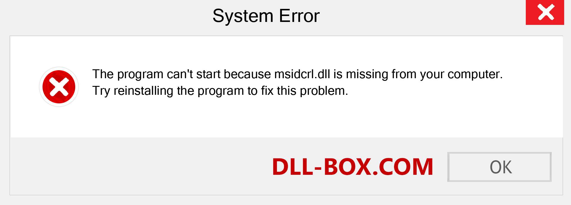  msidcrl.dll file is missing?. Download for Windows 7, 8, 10 - Fix  msidcrl dll Missing Error on Windows, photos, images